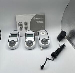 Motorola MBP16/MBP16/2 Voice Digital Baby Monitor Set Parent+2 Units Adapter